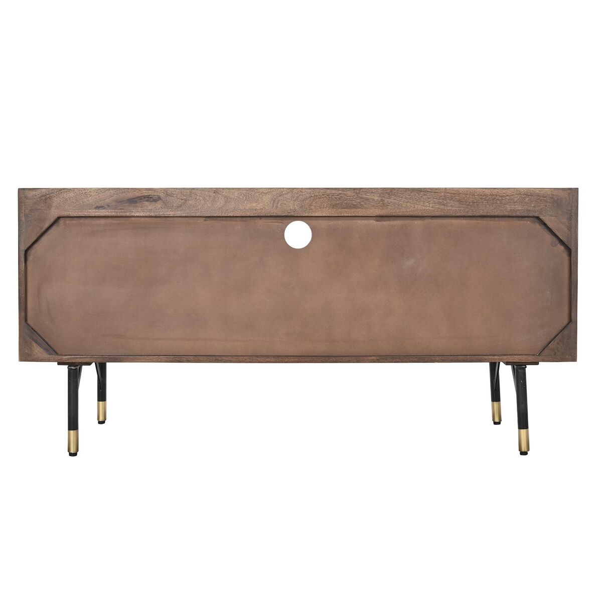 TV-möbler DKD Home Decor Mörkbrun Metall Mangoträ (130 x 45 x 60 cm) - 2