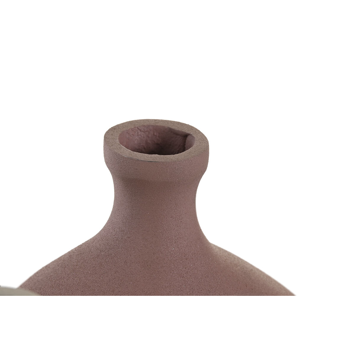 Vas DKD Home Decor 16 x 6 x 24 cm Beige Rosa Aluminium (2 antal) - 2