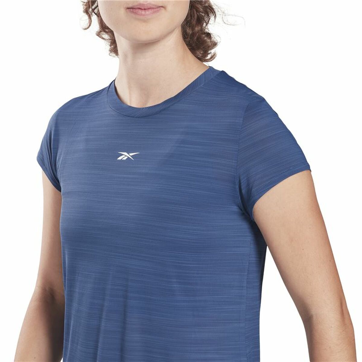 T-shirt med kortärm Dam Reebok Workout Ready Mörkblå - 4