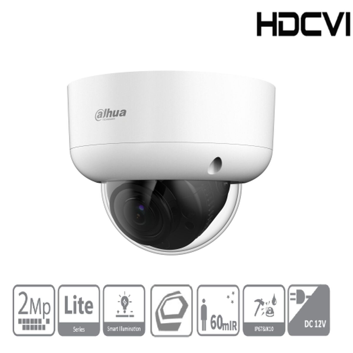 Övervakningsvideokamera Dahua DH-HAC-HDBW1200RAP-Z-2712-S6 - 2