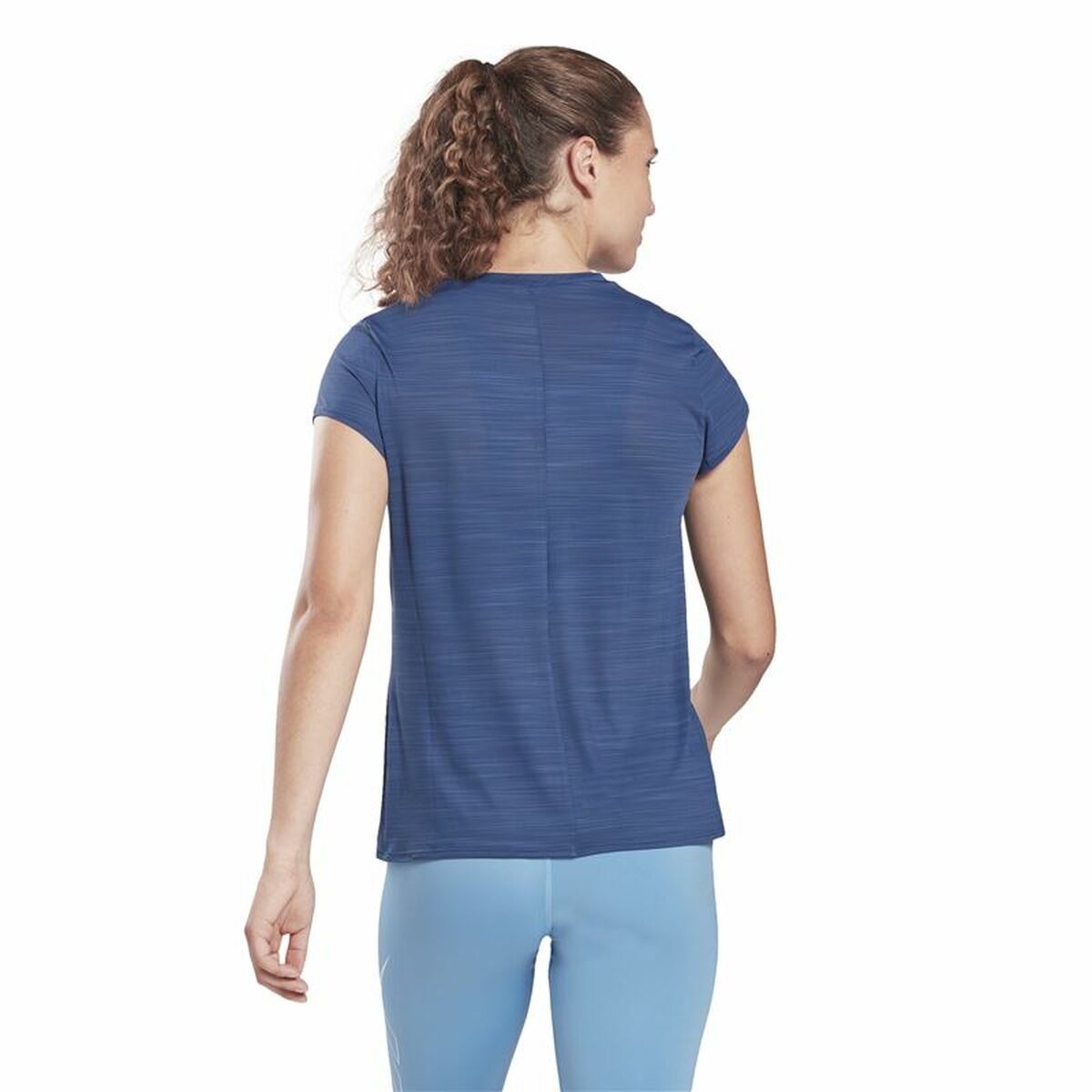 T-shirt med kortärm Dam Reebok Workout Ready Mörkblå - 3