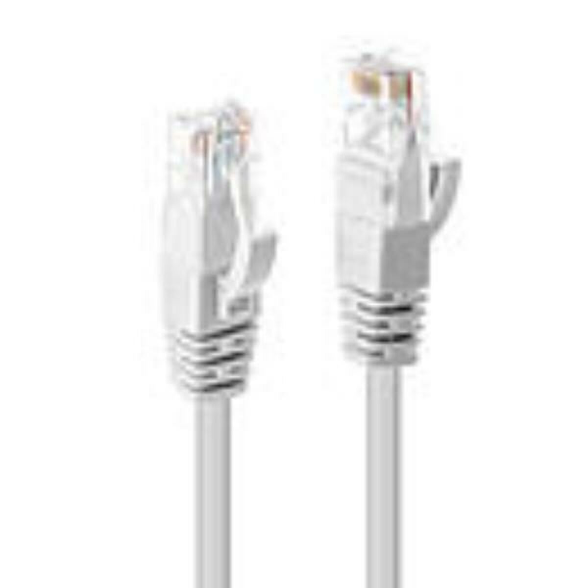 Nätkabel UTP Styv Kategori 6 LINDY Vit 7,5 m (1 antal) - 2