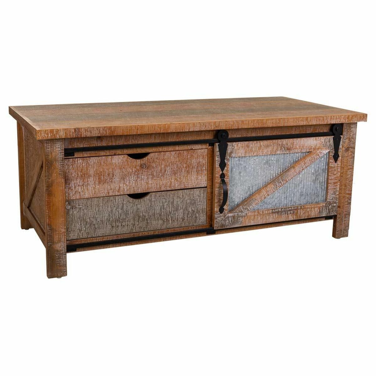 Soffbord Alexandra House Living Järn Granträ Trä MDF 60 x 48 x 120 cm