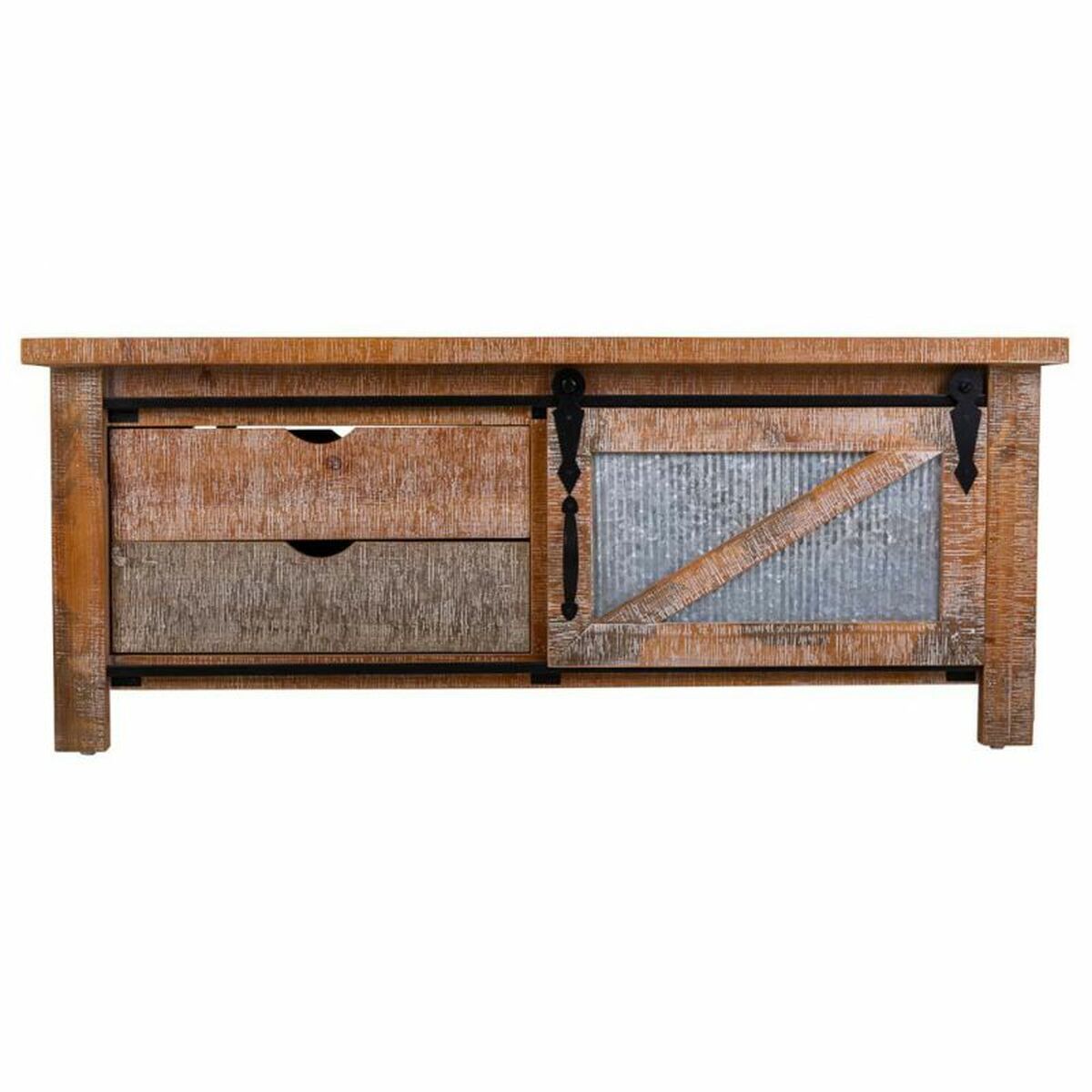 Soffbord Alexandra House Living Järn Granträ Trä MDF 60 x 48 x 120 cm - 3