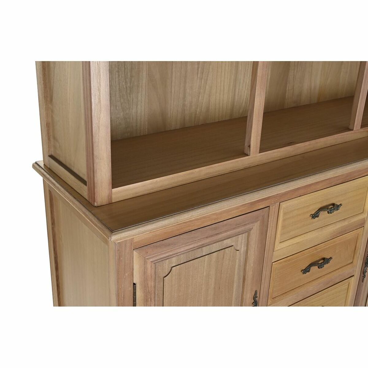 Skafferi DKD Home Decor Naturell 124,5 x 39 x 201,8 cm Gran Aluminium Trä MDF - 6