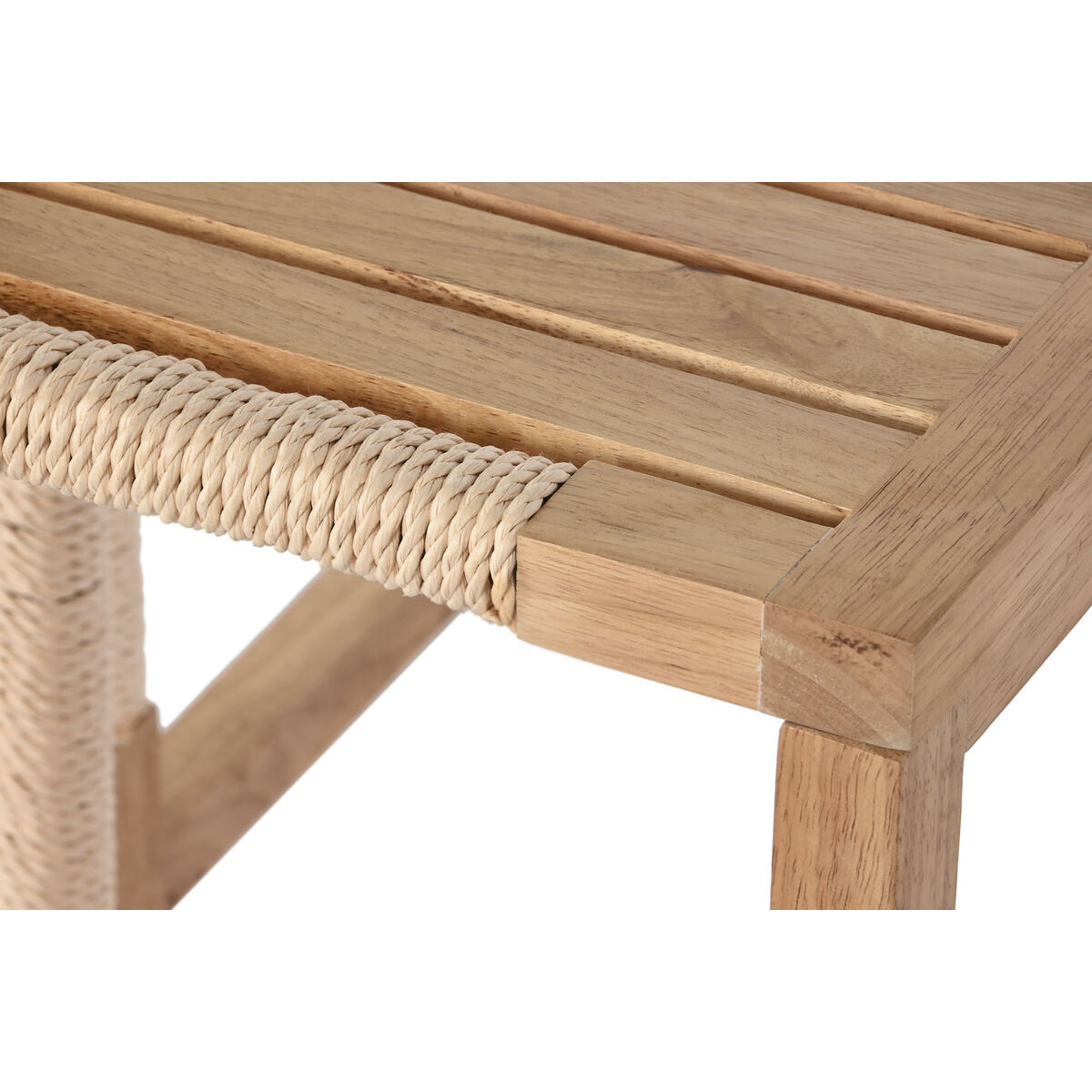 2-bordsset Home ESPRIT Naturell Snöre Gran 58 x 38 x 60 cm - 5