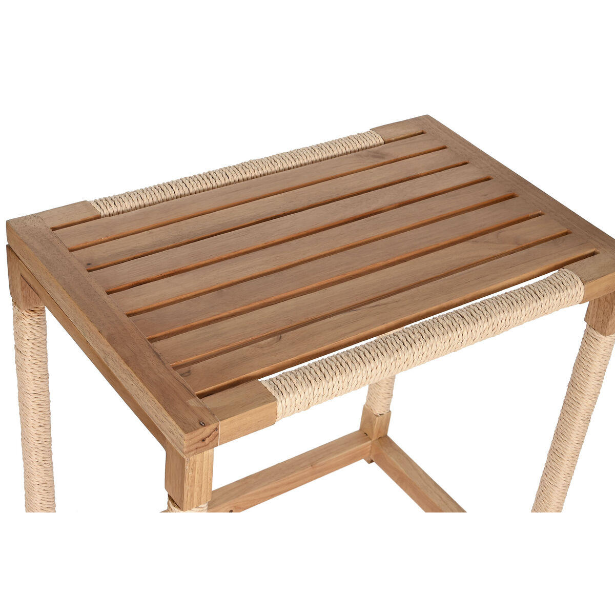 2-bordsset Home ESPRIT Naturell Snöre Gran 58 x 38 x 60 cm - 6