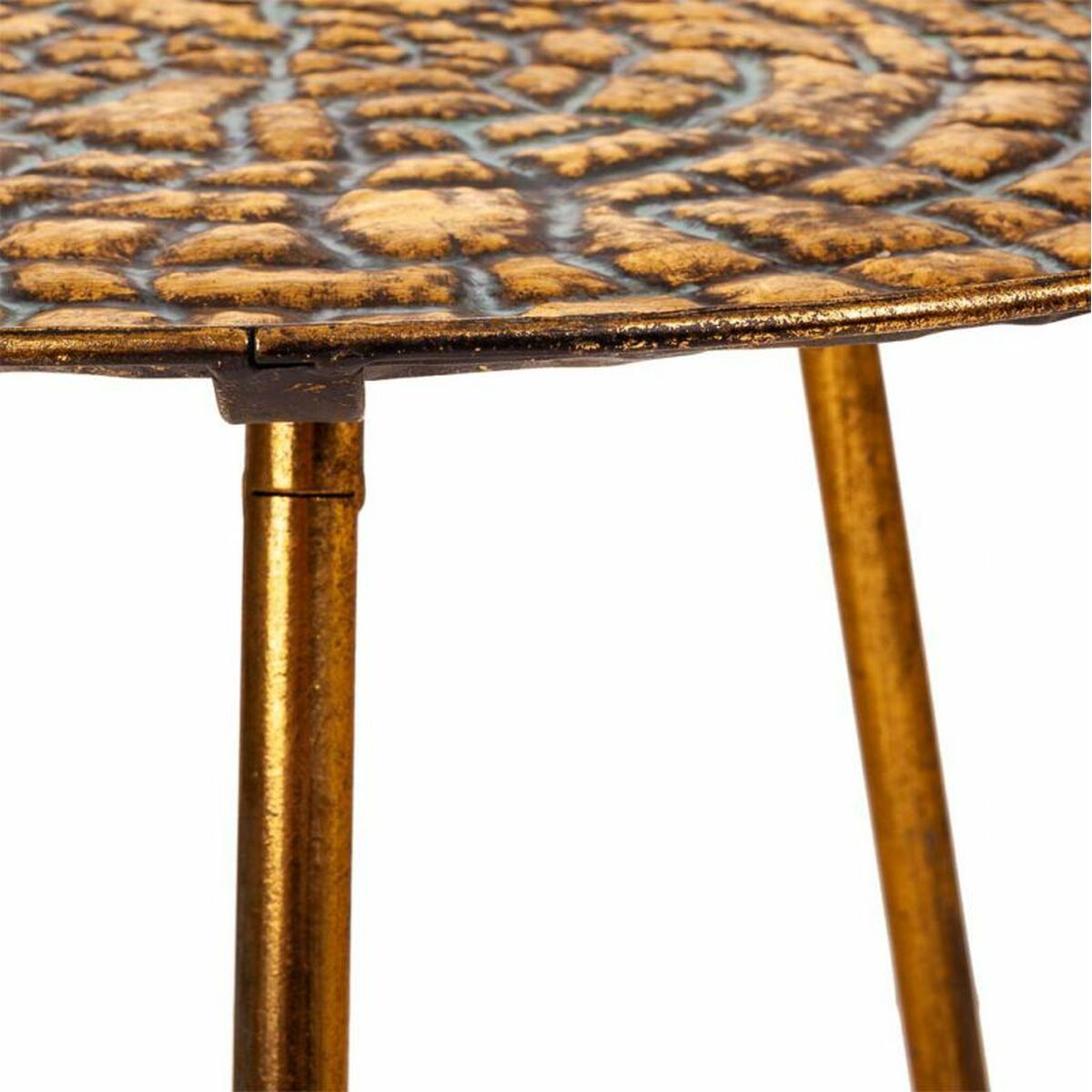 Soffbord Alexandra House Living Gyllene Järn 54 x 40 x 54 cm - 3