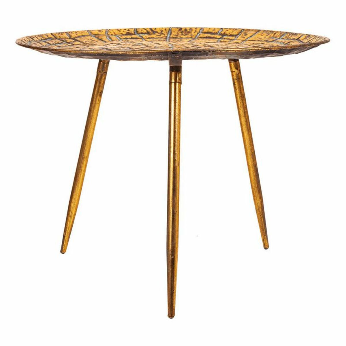 Soffbord Alexandra House Living Gyllene Järn 54 x 40 x 54 cm - 2
