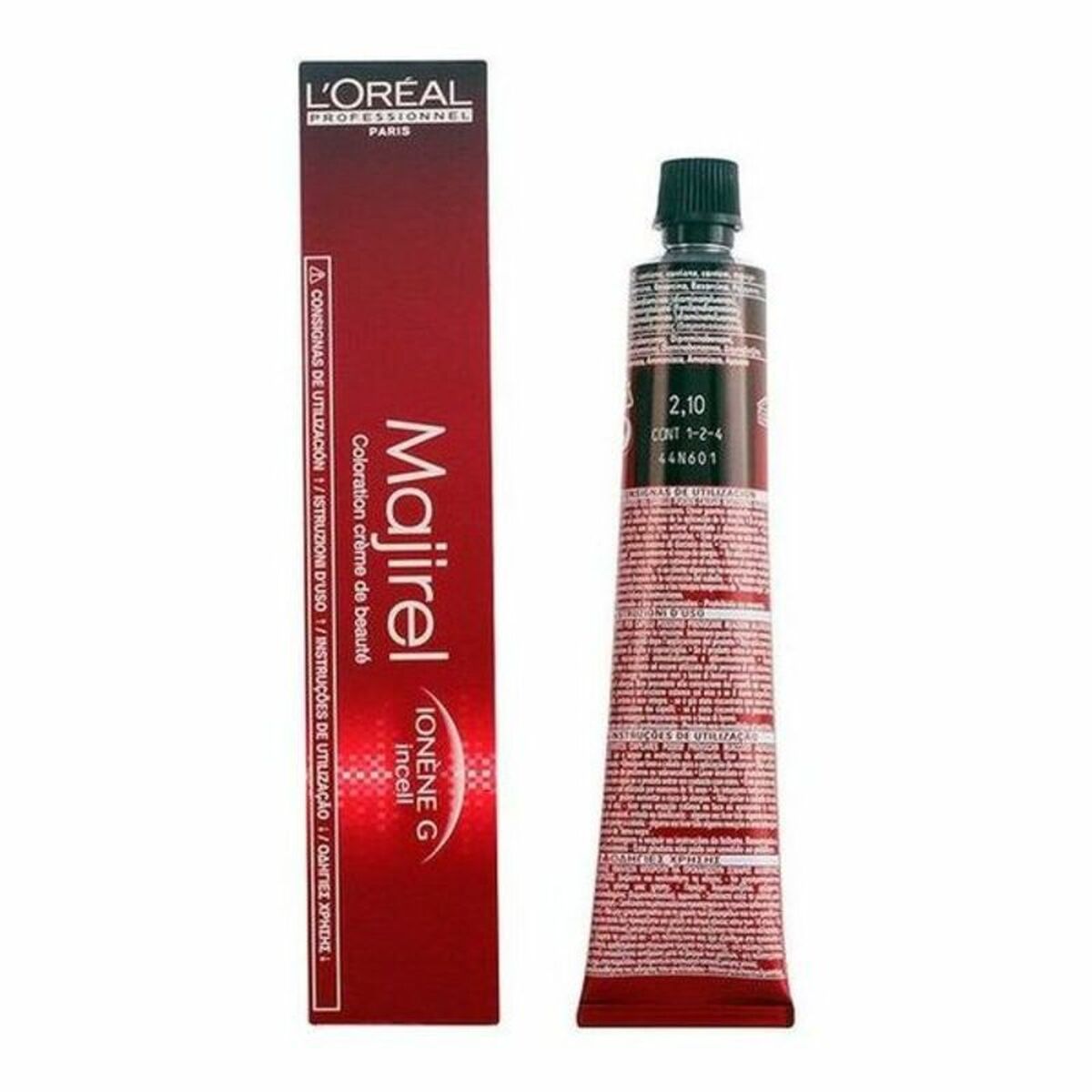 Permanent färg Majirel L'Oreal Professionnel Paris 051455211 Nº 2,10 50 ml