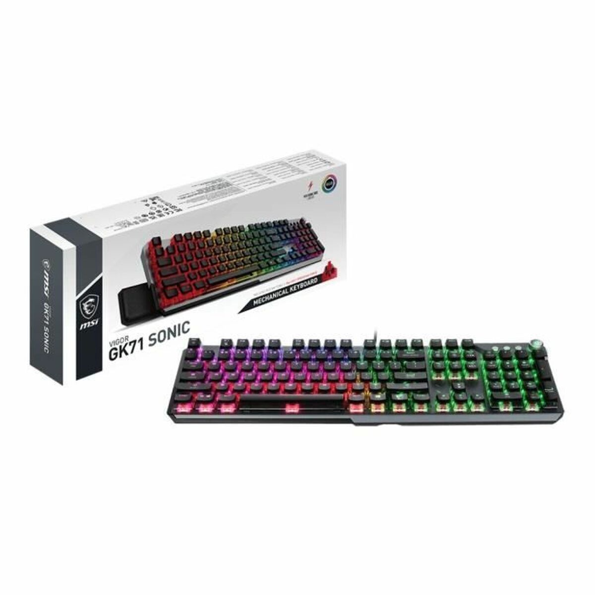 Gaming Tangentbord/ OR: Speltangentbord MSI VIGOR GK71 SONIC RED FR AZERTY Franska - 2