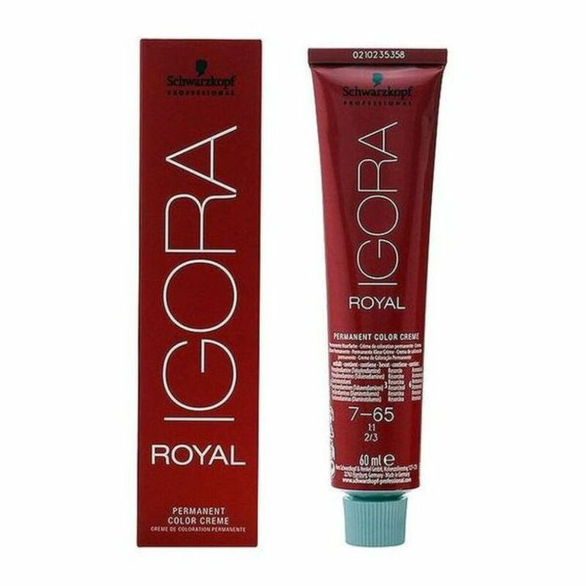 Permanent färg Schwarzkopf Igora Royal Nº 7-65 60 ml
