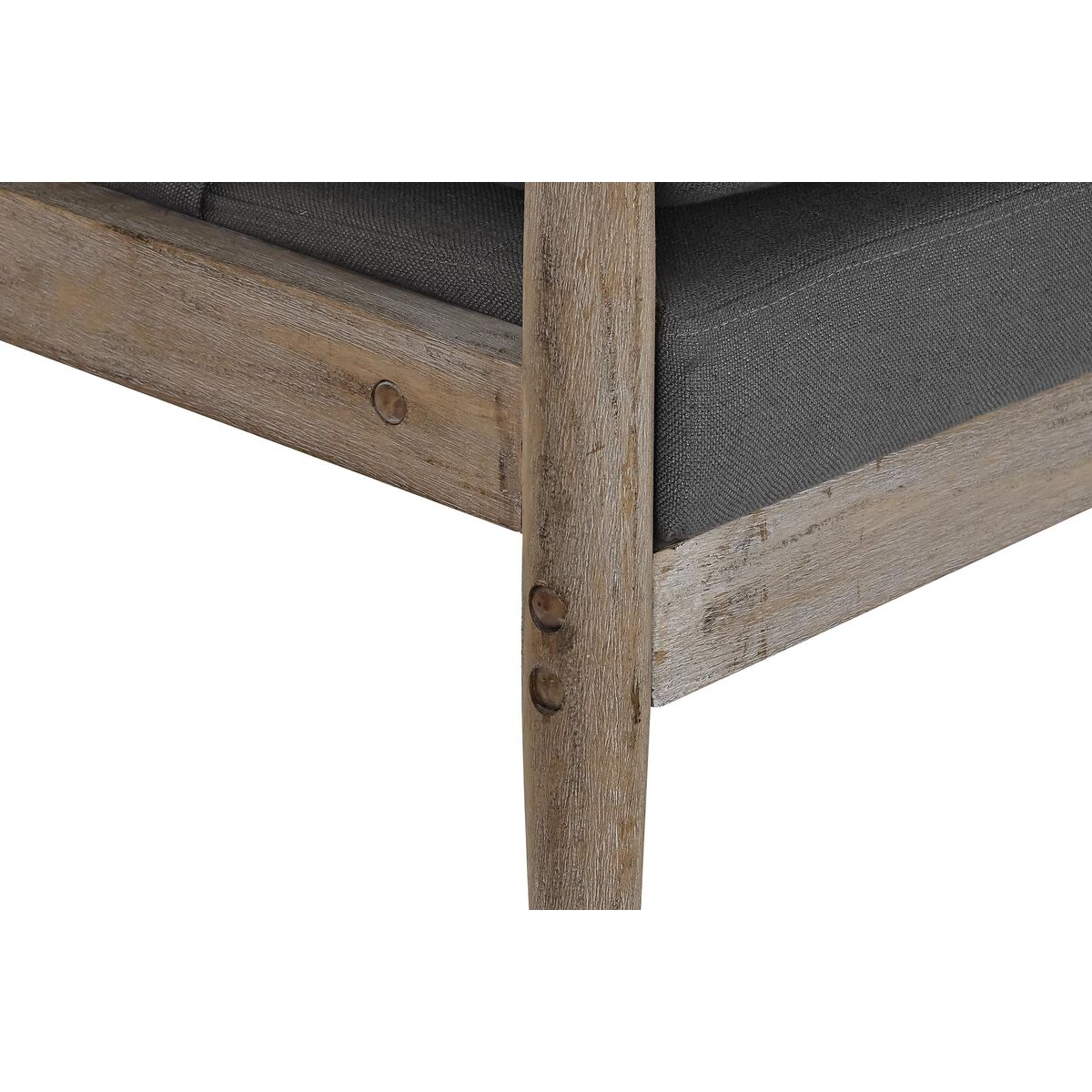 Fåtölj DKD Home Decor Mörkgrå Gran Plast 68 x 69 x 89 cm 67 x 70 x 89 cm - 5