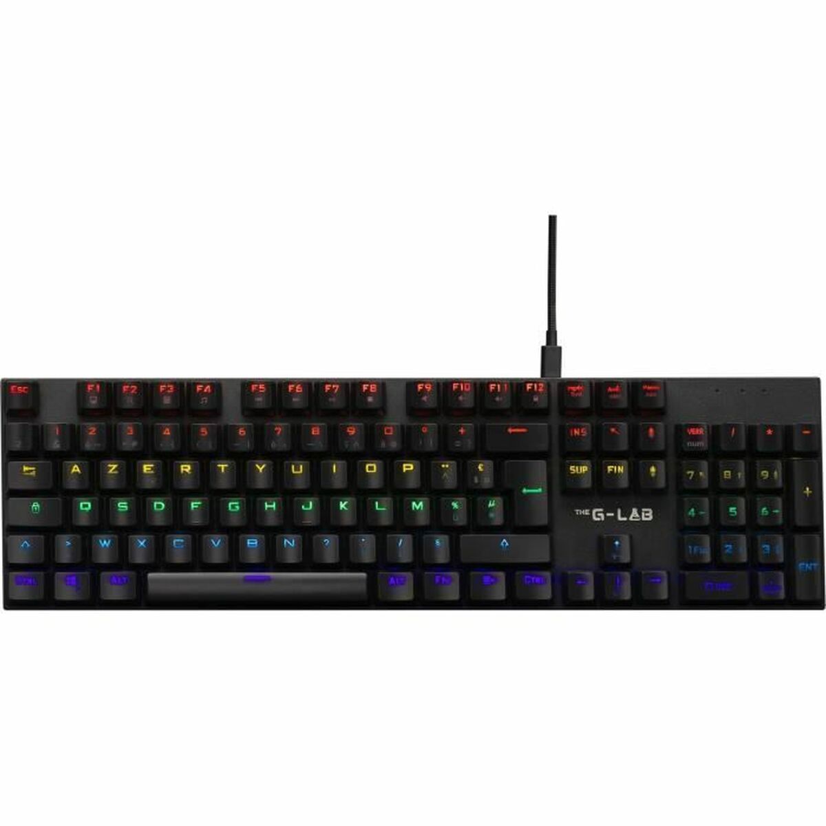 Bluetooth Tangentbord The G-Lab AZERTY Svart Franska - 4