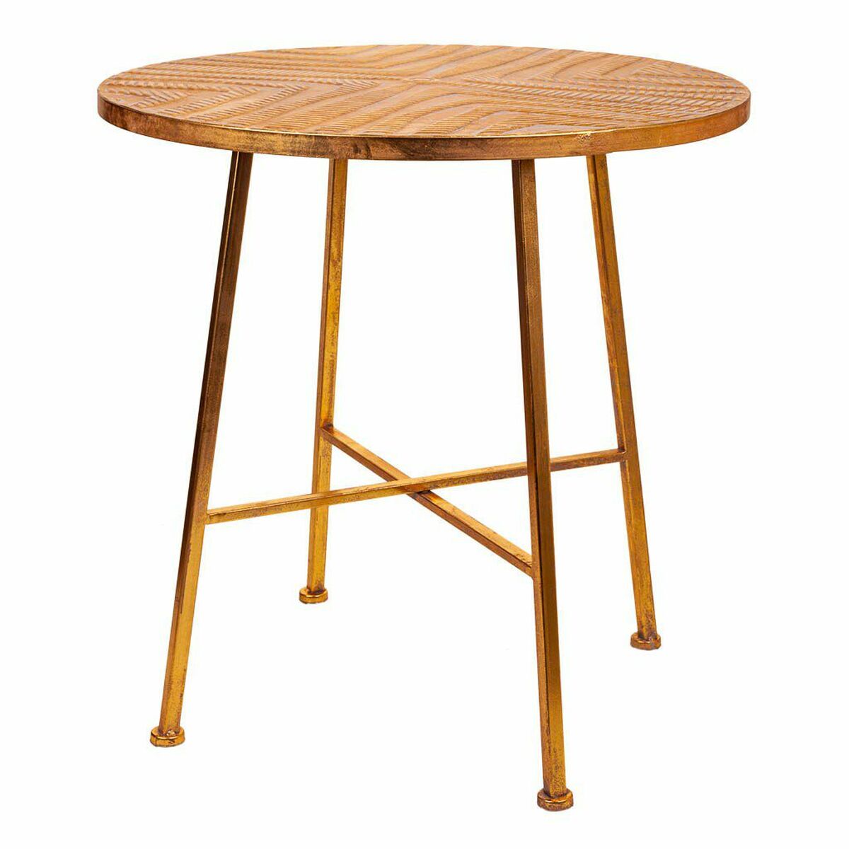 Soffbord Alexandra House Living Gyllene Järn 60 x 60 x 60 cm