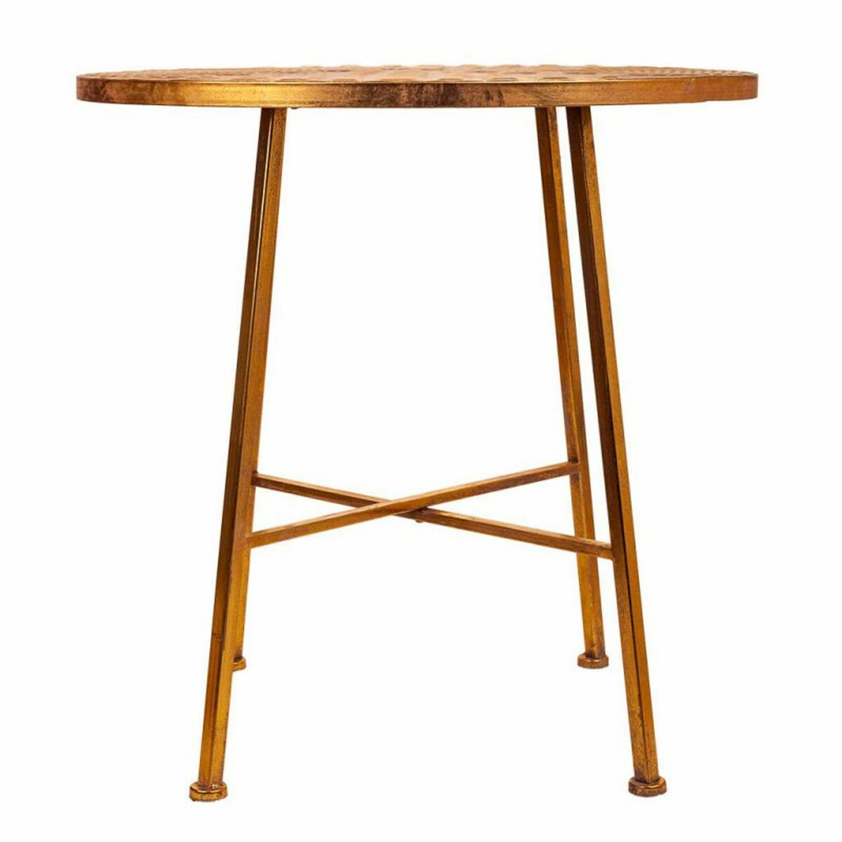 Soffbord Alexandra House Living Gyllene Järn 60 x 60 x 60 cm - 3
