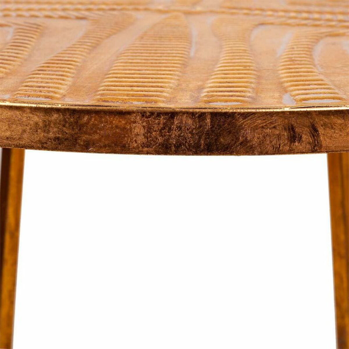 Soffbord Alexandra House Living Gyllene Järn 60 x 60 x 60 cm - 4