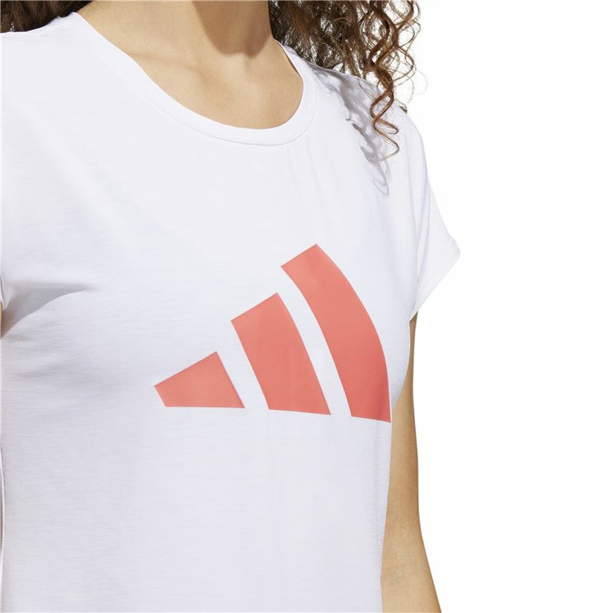 T-shirt med kortärm Dam Adidas Training 3B Vit - 5