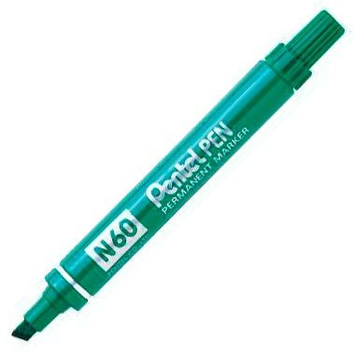 Permanent markörpenna Pentel N60 Grön 12 Delar