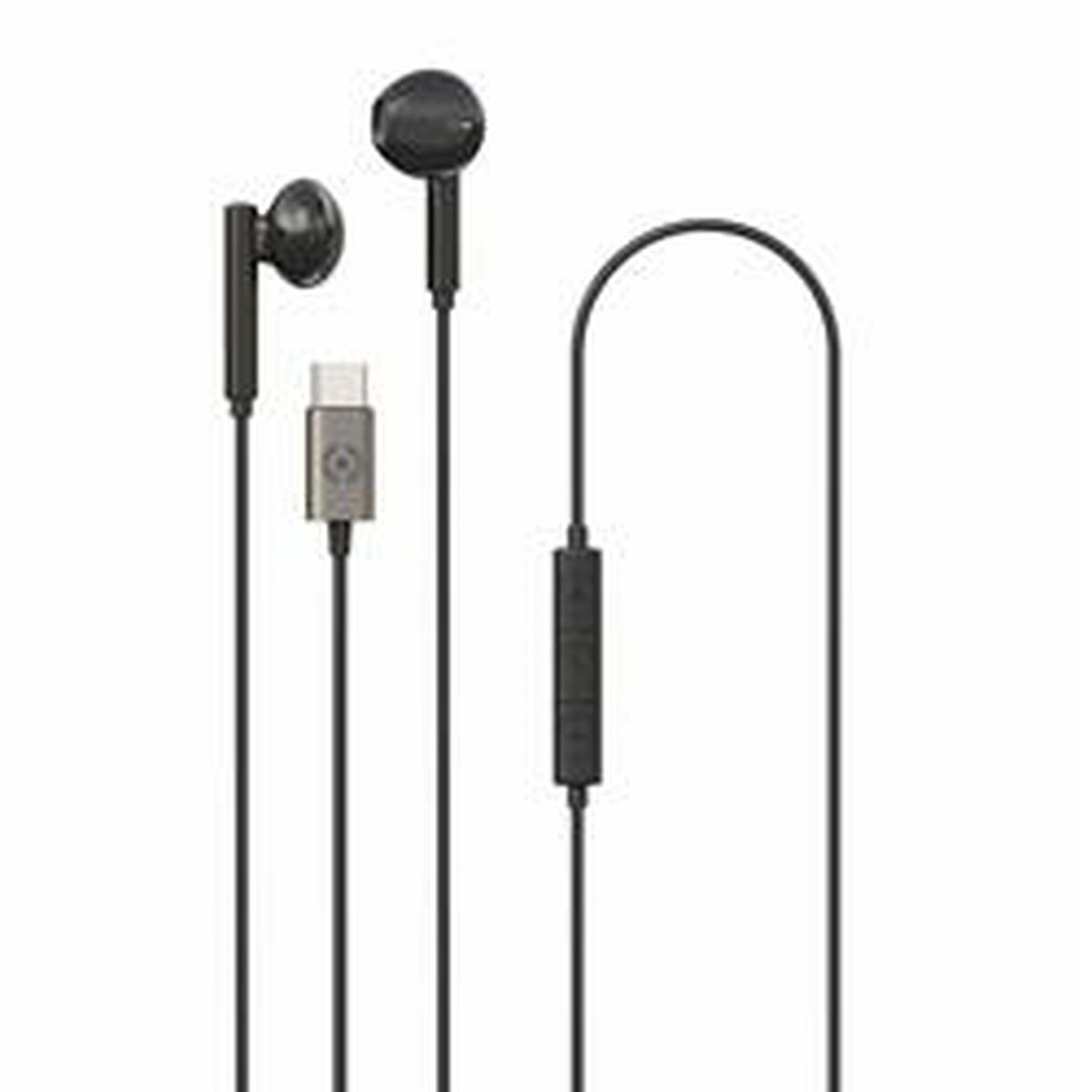Hörlurar med Mikrofon Celly UP1100TYPECBK