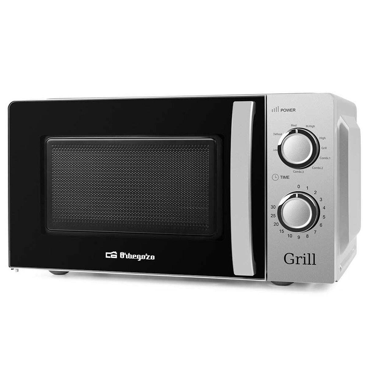 Mikrovågsugn med Grill Orbegozo MIG 2138 900 W Silvrig 20 L