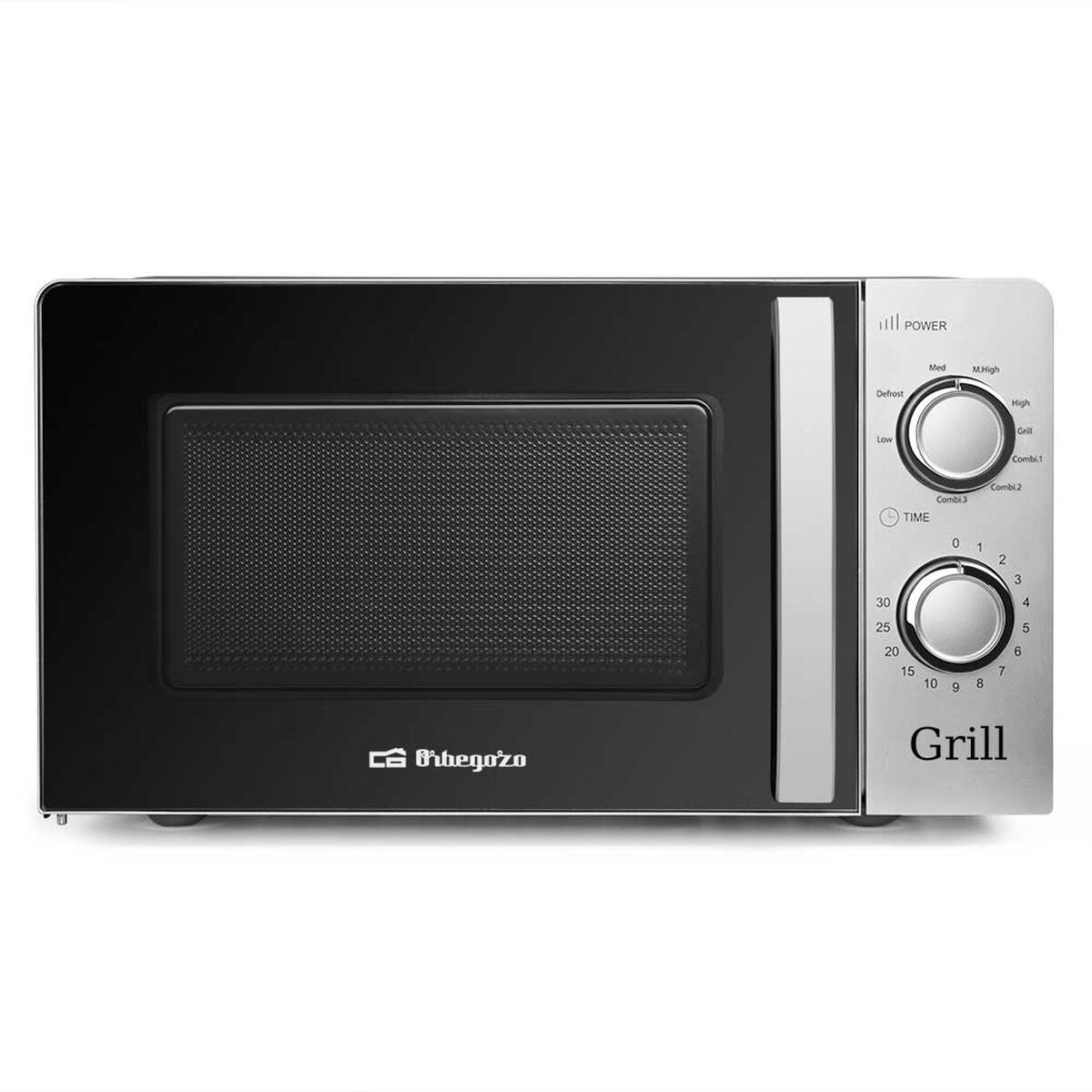 Mikrovågsugn med Grill Orbegozo MIG 2138 900 W Silvrig 20 L - 2