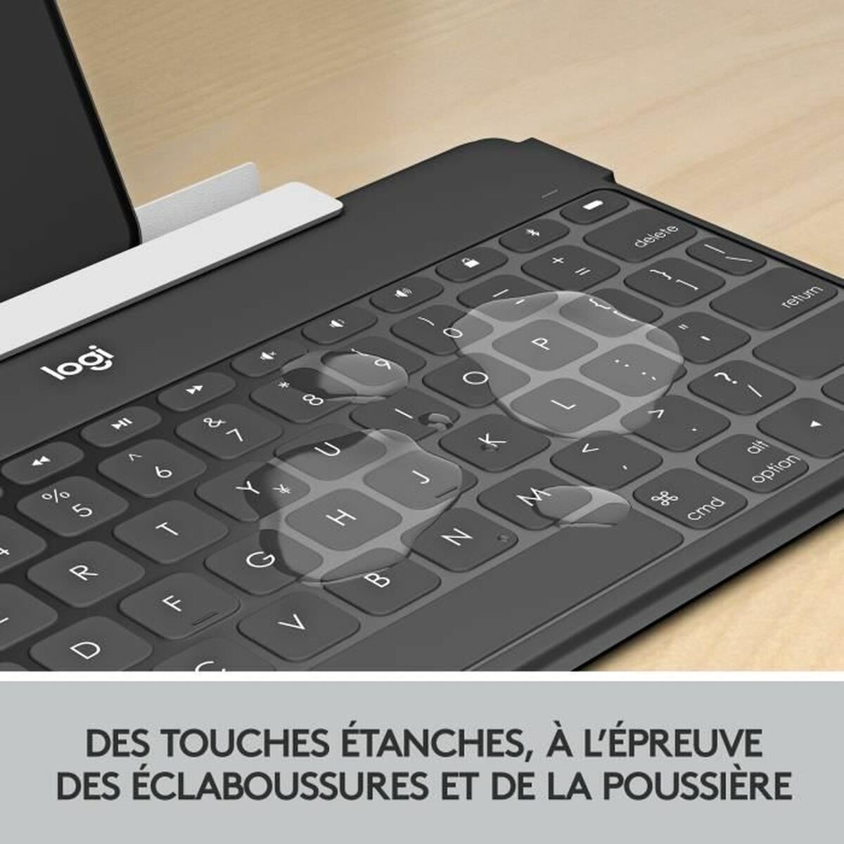 Tangentbord Logitech AZERTY Franska Rosa - 4