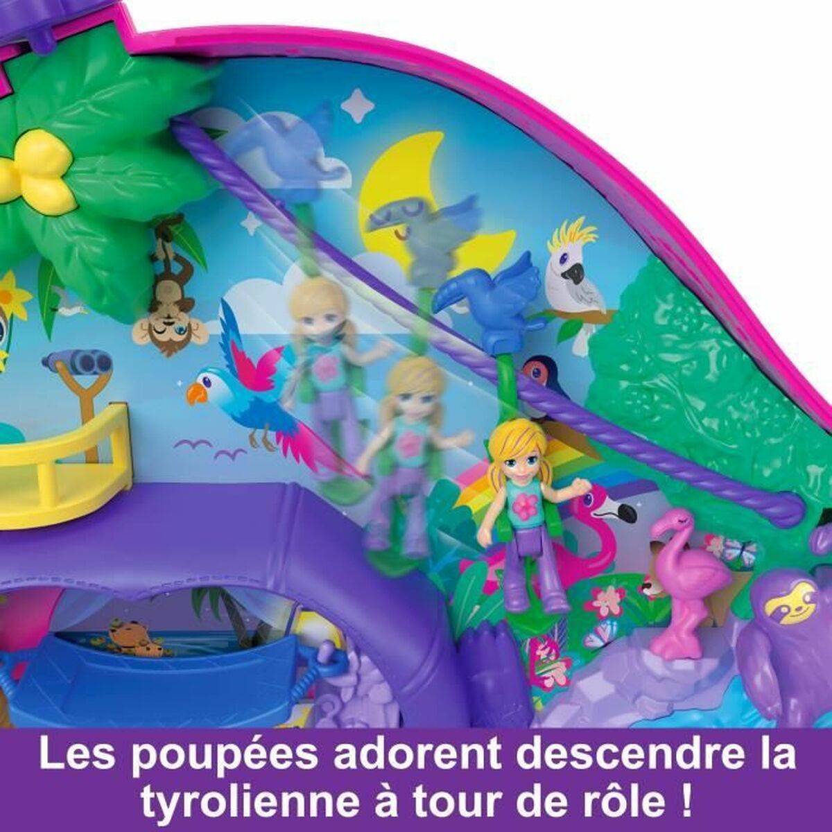 Playset Polly Pocket SAC SURPRISES PARESSEUX - 3