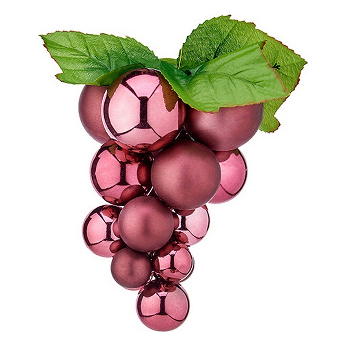 Julgranskula Krist+ Rosa Plast Vindruvor Liten