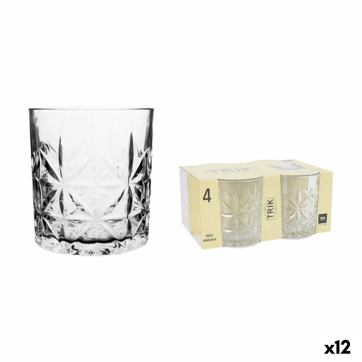 Glasset La Mediterránea Trik 4 Delar (12 antal)