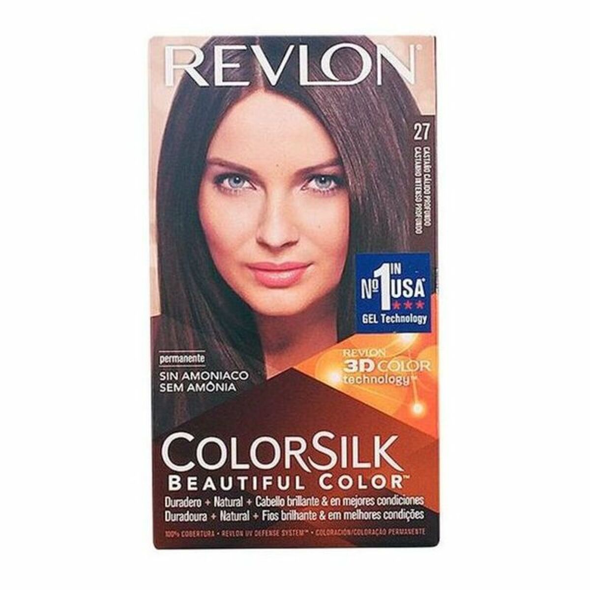 Färg utan ammoniak Revlon I0021834 Djupt varmt kastanjebrunt Nº 27-Castano Calido Profundo (1 antal)