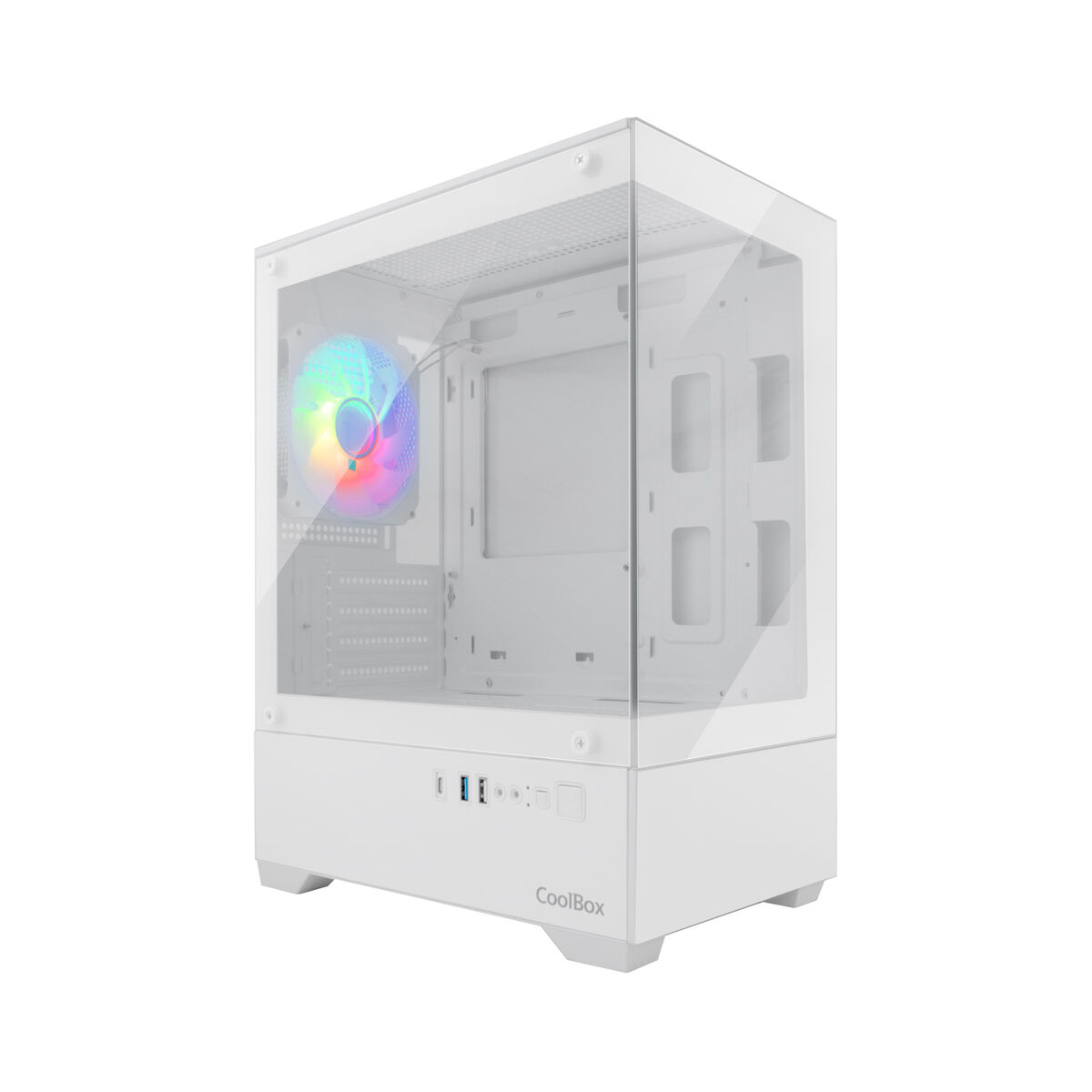 ATX Semitorn CoolBox COO-CHA-GM200W-0 Vit Grön - 2