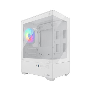 ATX Semitorn CoolBox COO-CHA-GM200W-0 Vit Grön