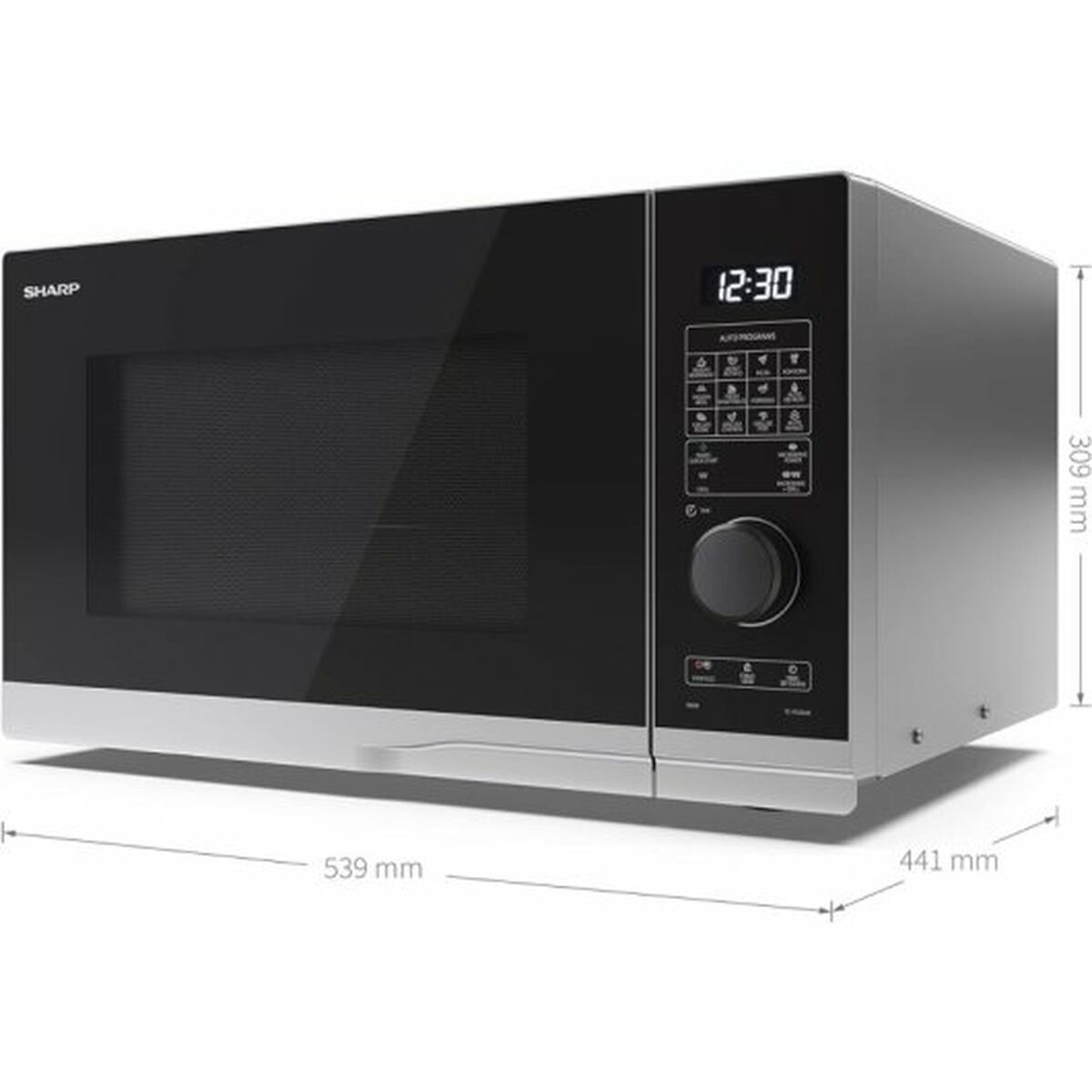 Mikrovågsugn med Grill Sharp YCPG234AES Svart 23 L 1400 W 900 W - 5