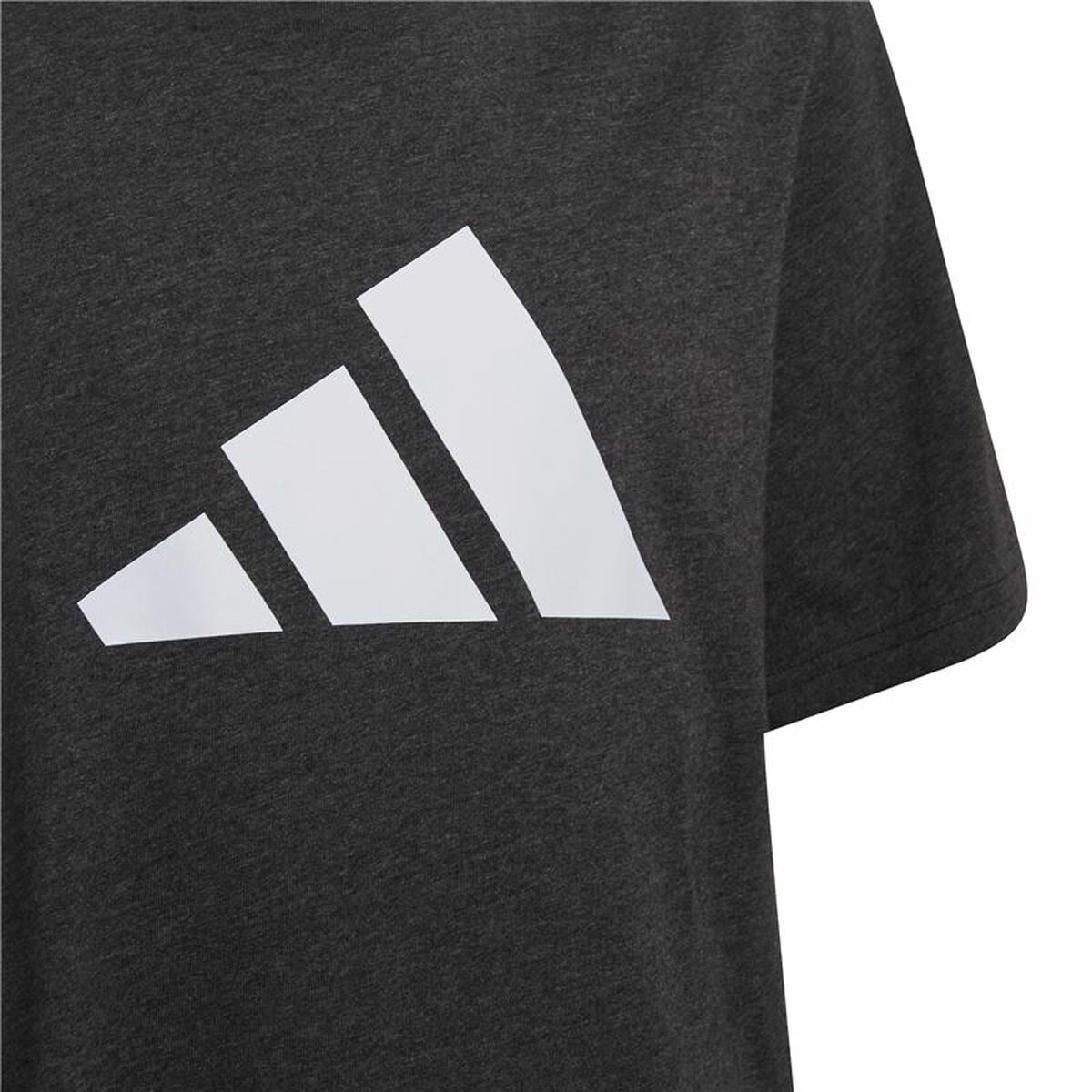Barn T-shirt med kortärm Adidas Future Icons Svart - 4