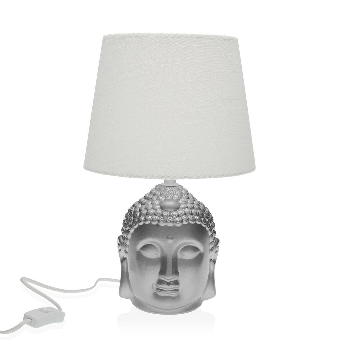 Bordslampa Versa Silvrig Buddha Porslin (21 x 33 x 21 cm) - 2