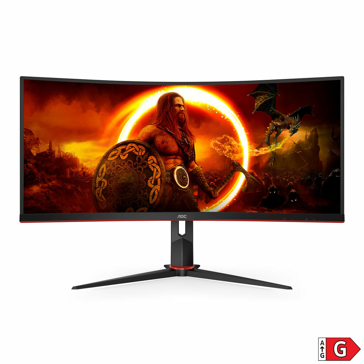 Monitor AOC CU34G2XP/BK UltraWide Quad HD 34" - 9