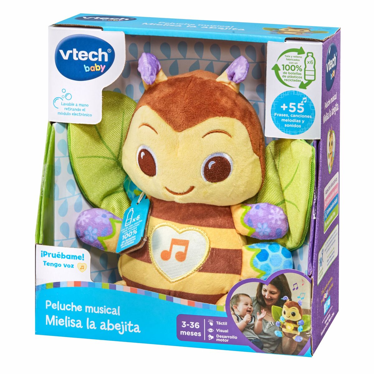 Mjukdjur med ljud Vtech Mielisa Bi 22,5 x 11,6 x 24,1 cm - 9