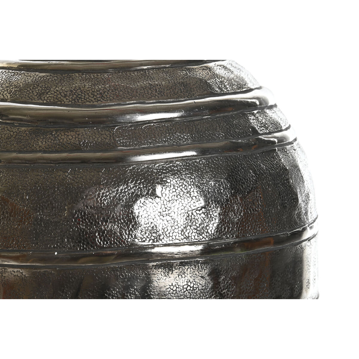 Vas DKD Home Decor 20 x 20 x 28,5 cm Silvrig Gyllene Aluminium Modern (2 antal) - 4