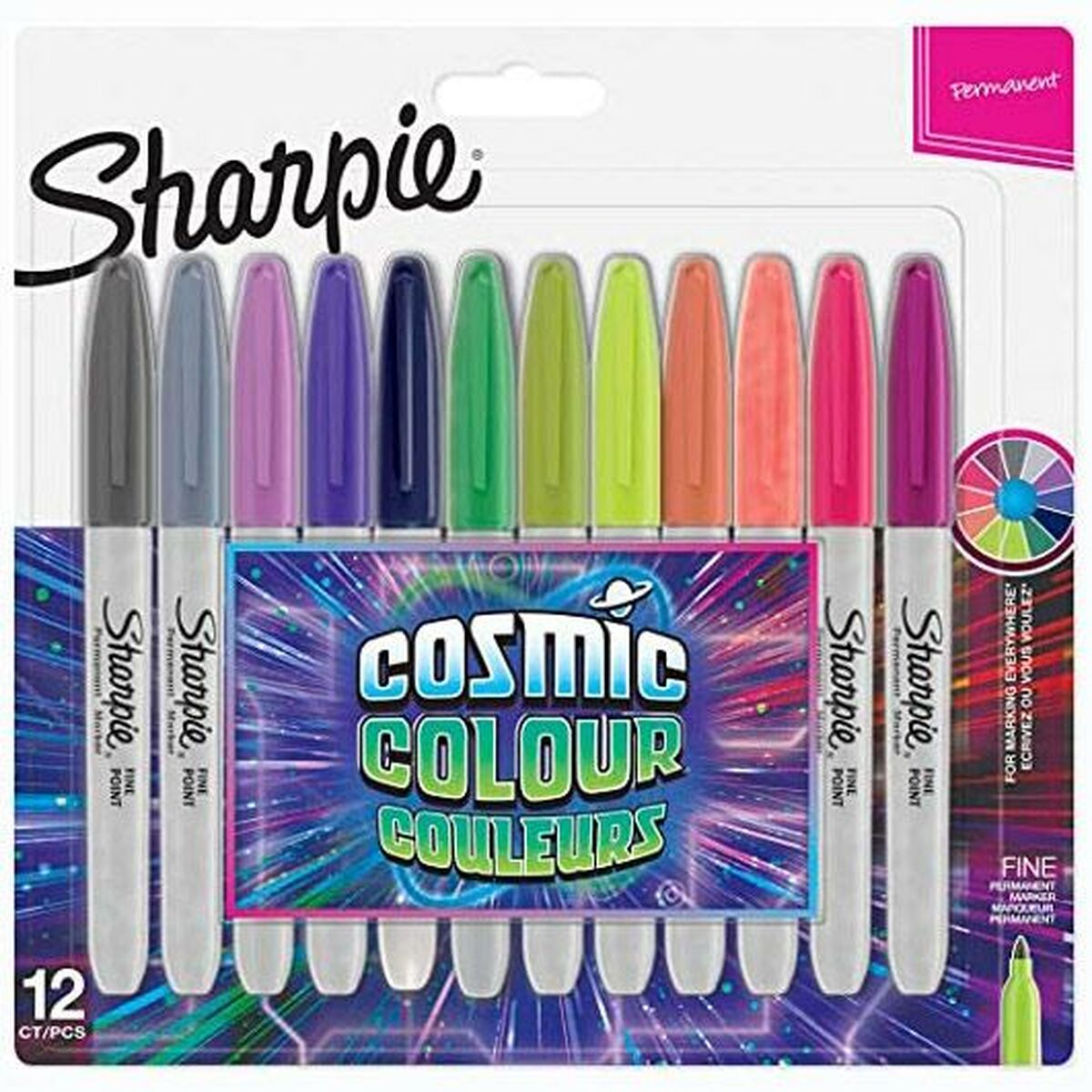 Tuschpennor Sharpie Cosmic Multicolour 12 Delar - 3