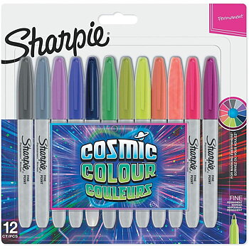 Tuschpennor Sharpie Cosmic Multicolour 12 Delar