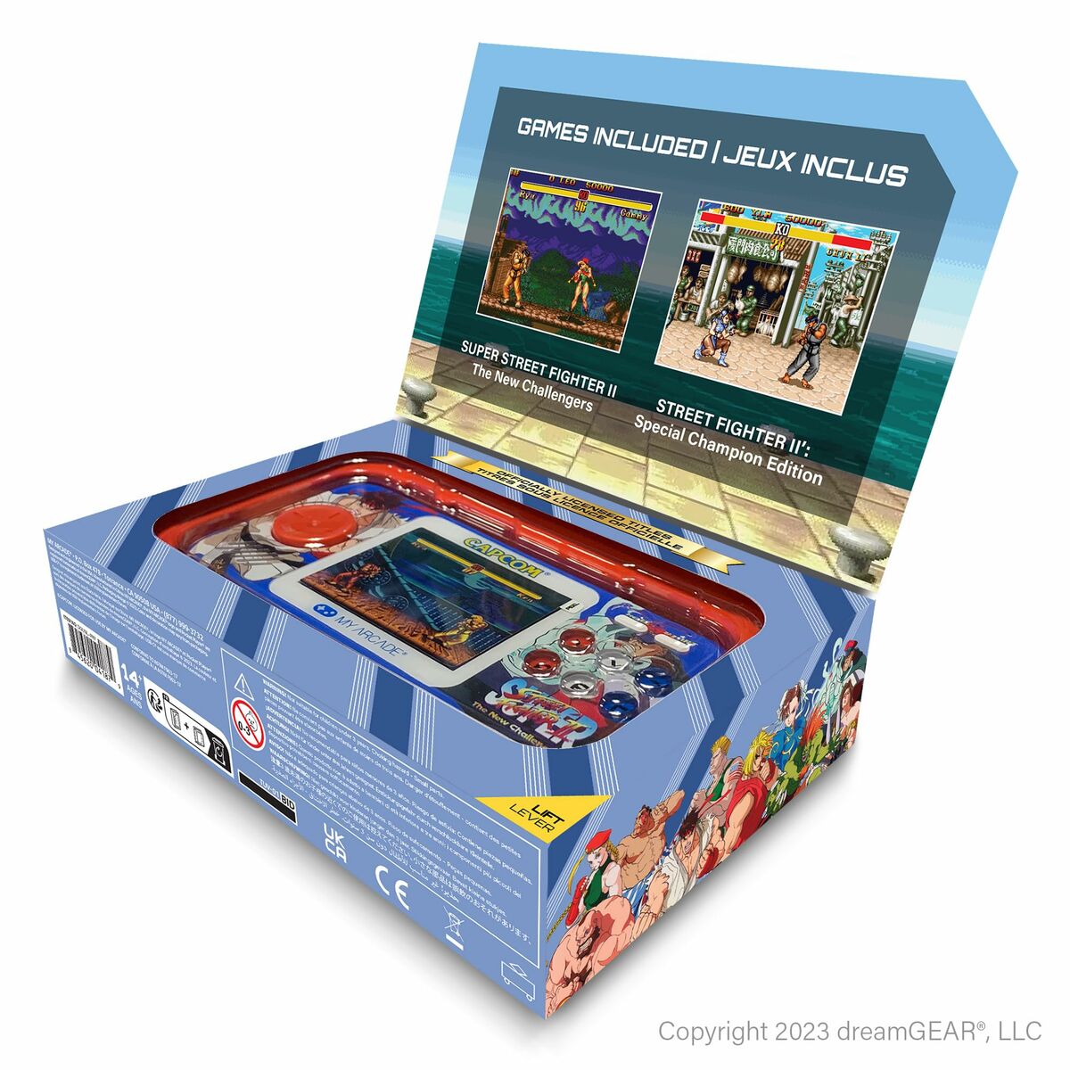 Bärbar spelkonsol My Arcade Pocket Player PRO - Super Street Fighter II Retro Games - 3