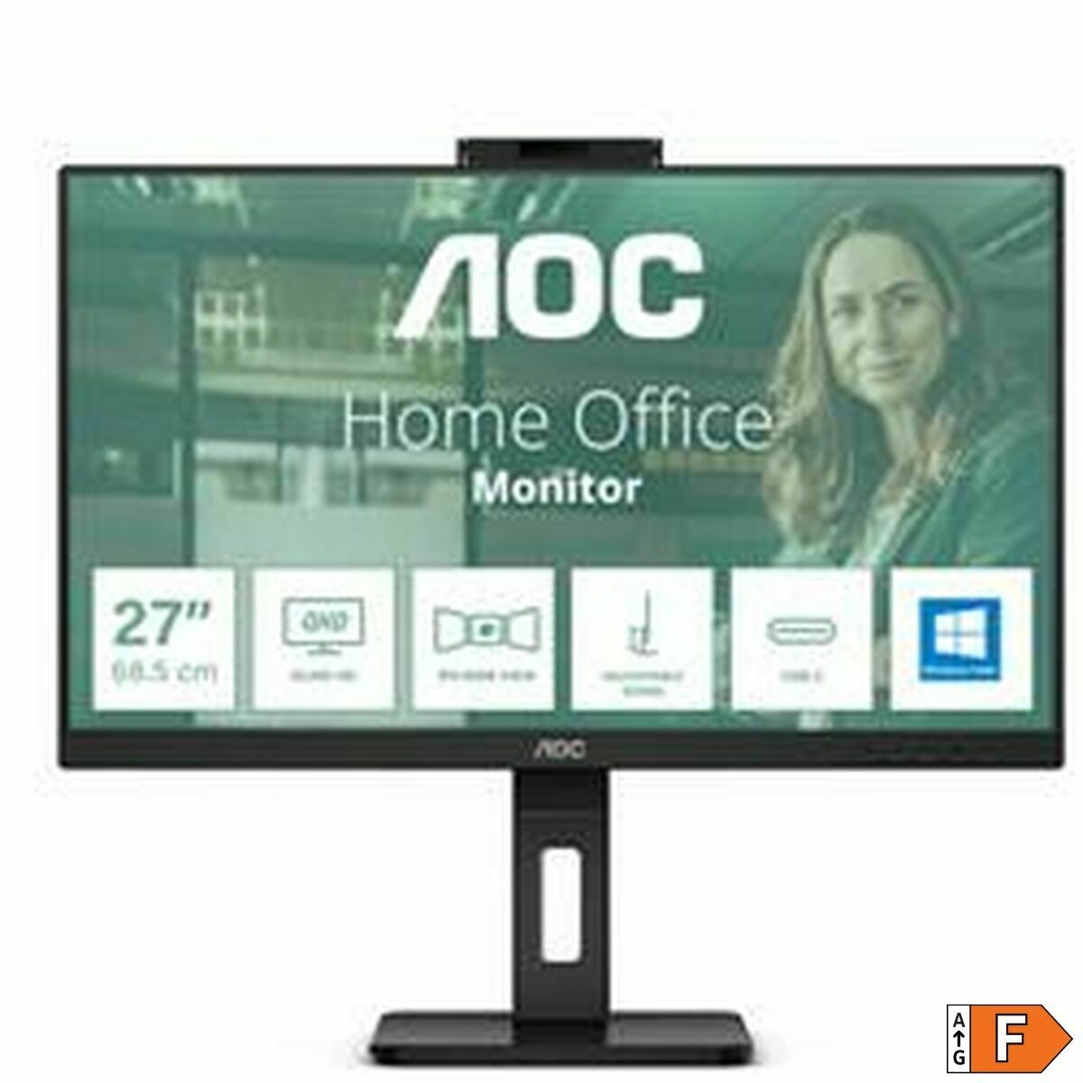 Monitor AOC Q27P3CW 27" Quad HD 75 Hz 60 Hz - 6