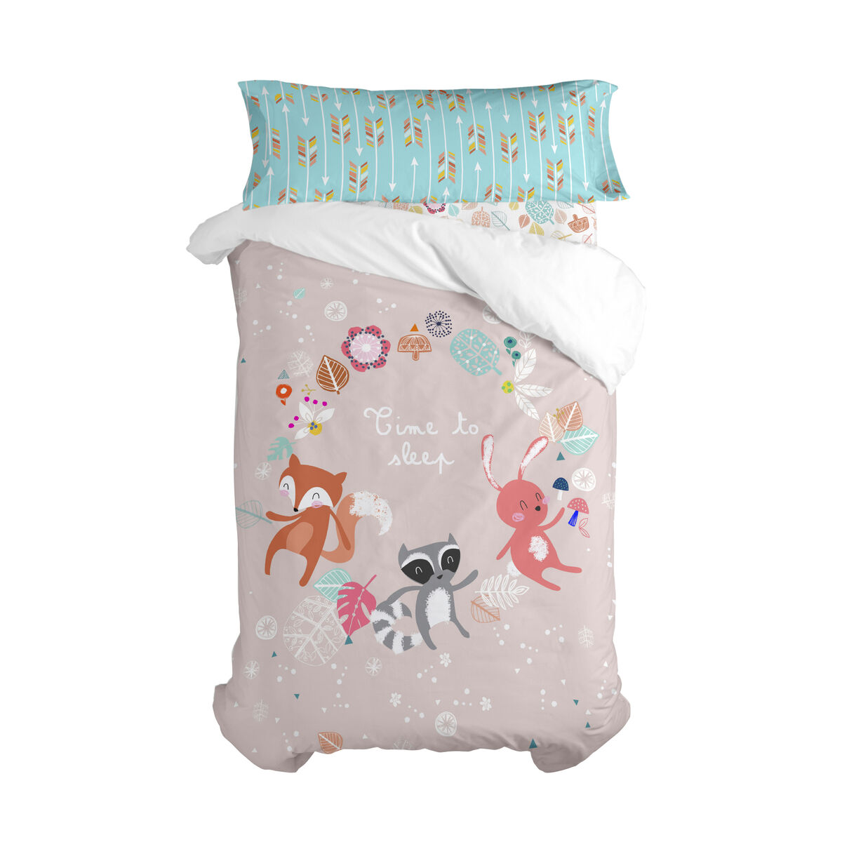 Inpassat underlakan HappyFriday Moshi Moshi Fantasy Multicolour 90 x 200 x 32 cm - 12