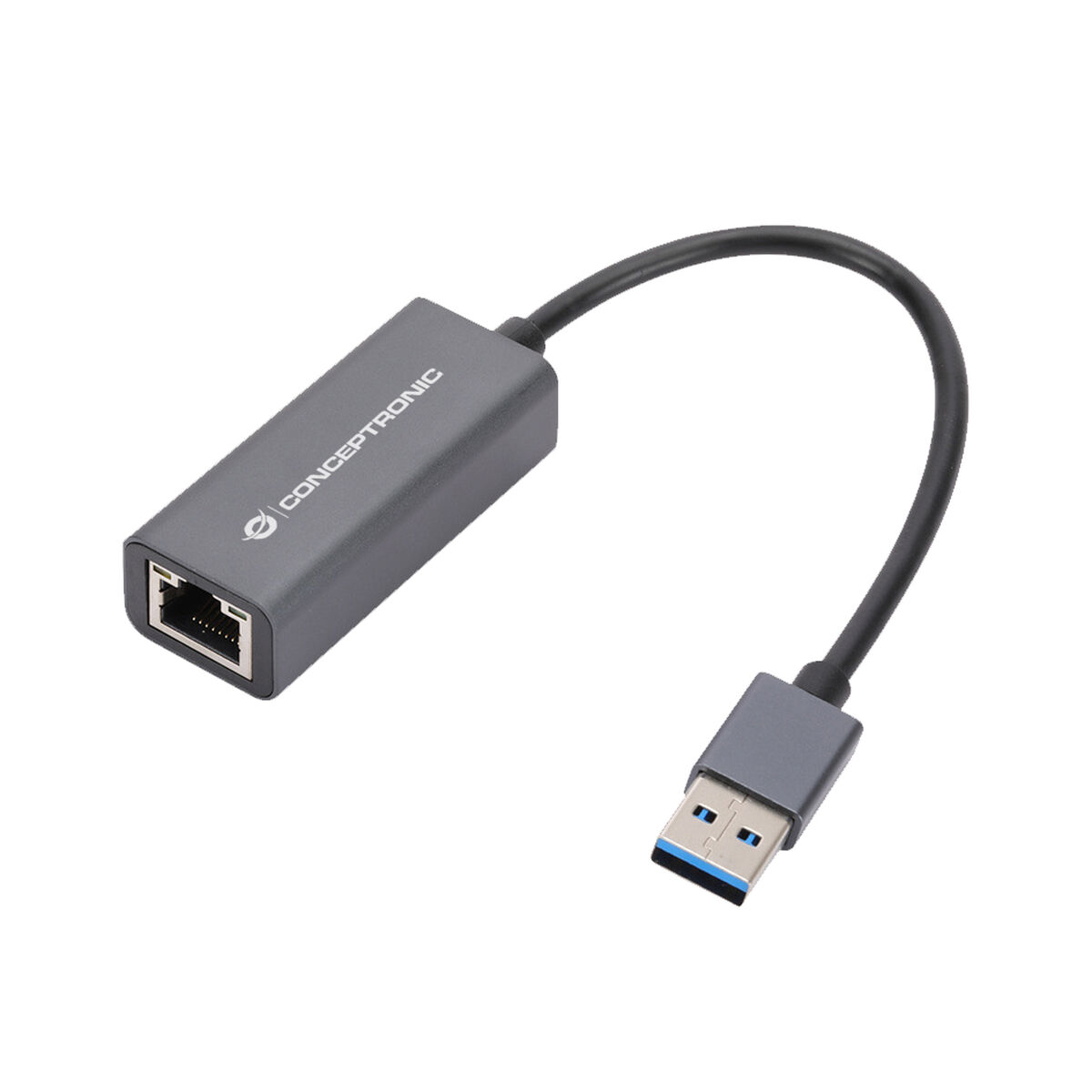 Nätadapter Conceptronic CONCEPTRONIC ADAPTADOR USB 3.0 A GIGABIT ETHERNET RJ45 COMPATIBLE NINTENDO SWITCH Wake-on-LAN