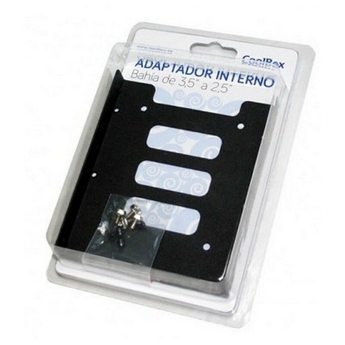 Metalladapter till Hårddisk 2.5” till 3.5” CoolBox COO-AB3525M Svart - 3