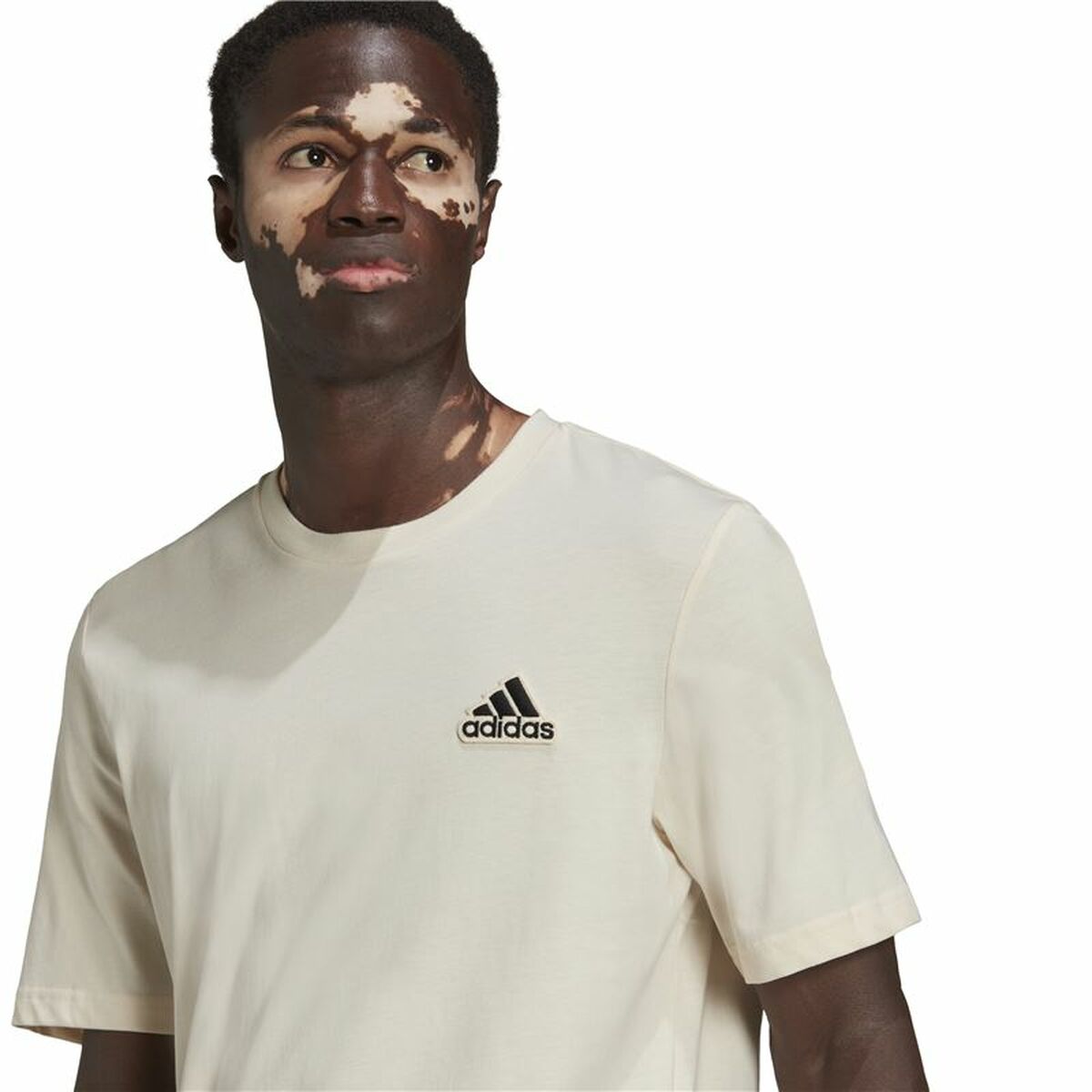 T-shirt med kortärm Herr Adidas Essentials Feelcomfy Vit - 5