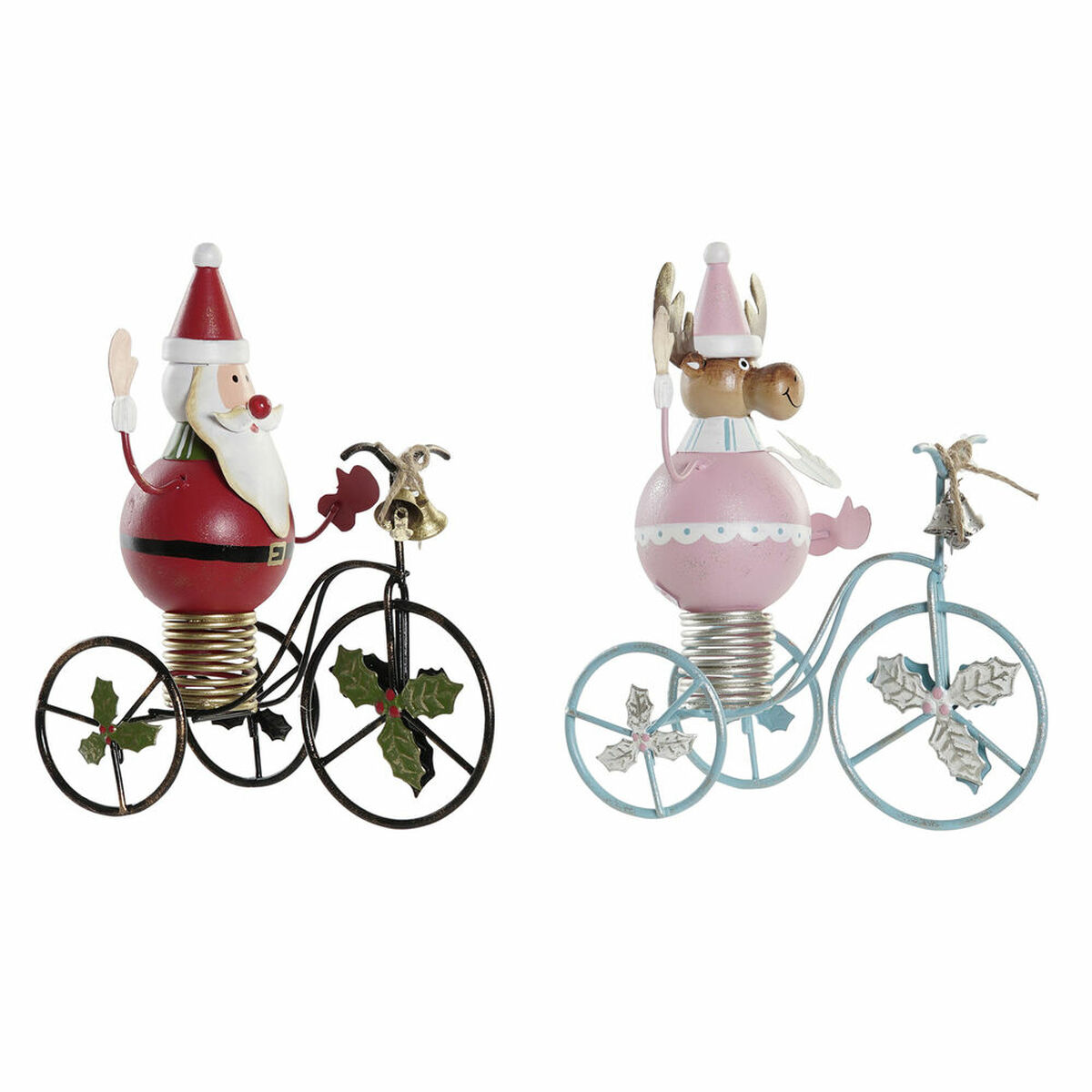 Julgranskula DKD Home Decor Metall (2 pcs) (15 x 9 x 19 cm)