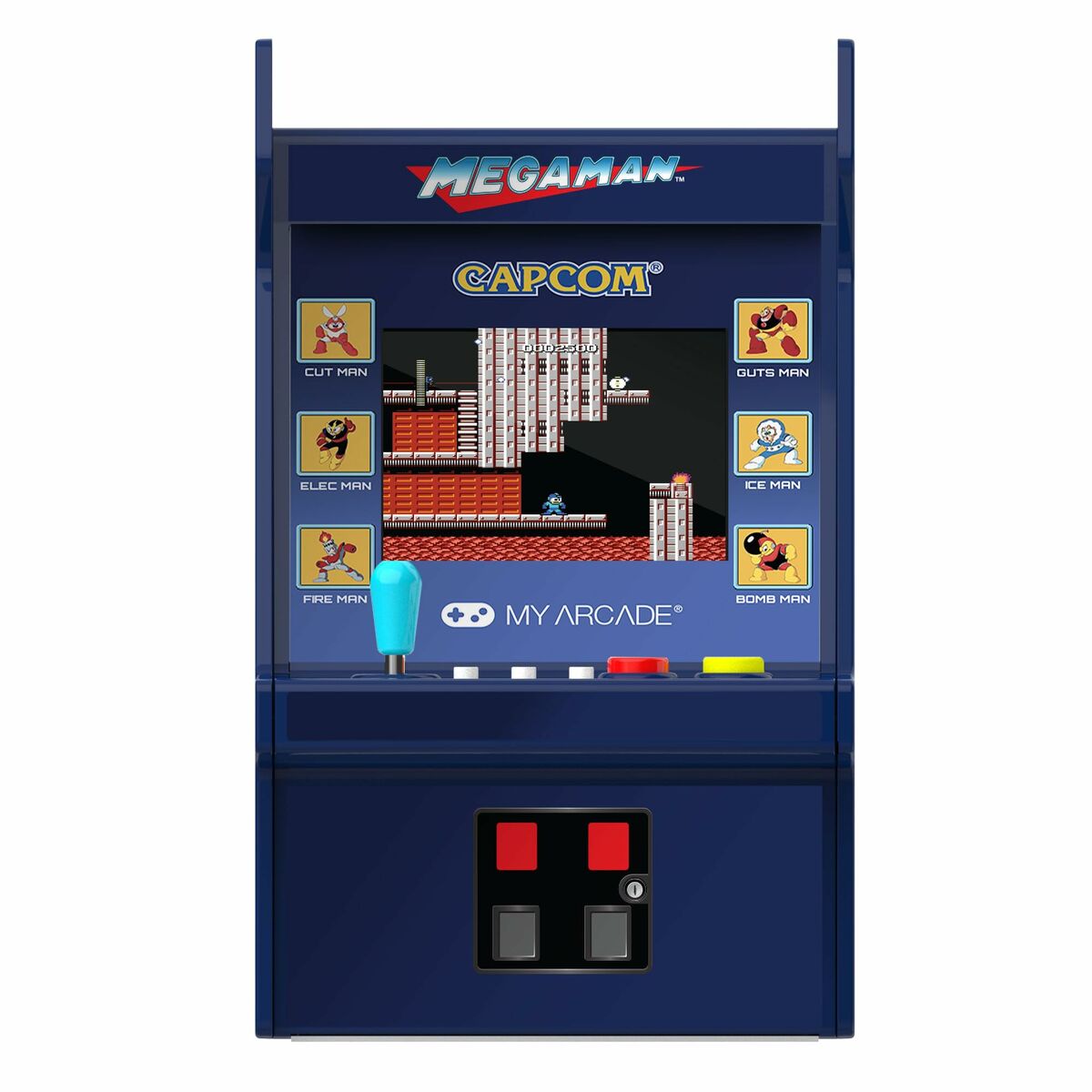 Bärbar spelkonsol My Arcade Micro Player PRO - Megaman Retro Games Blå - 3
