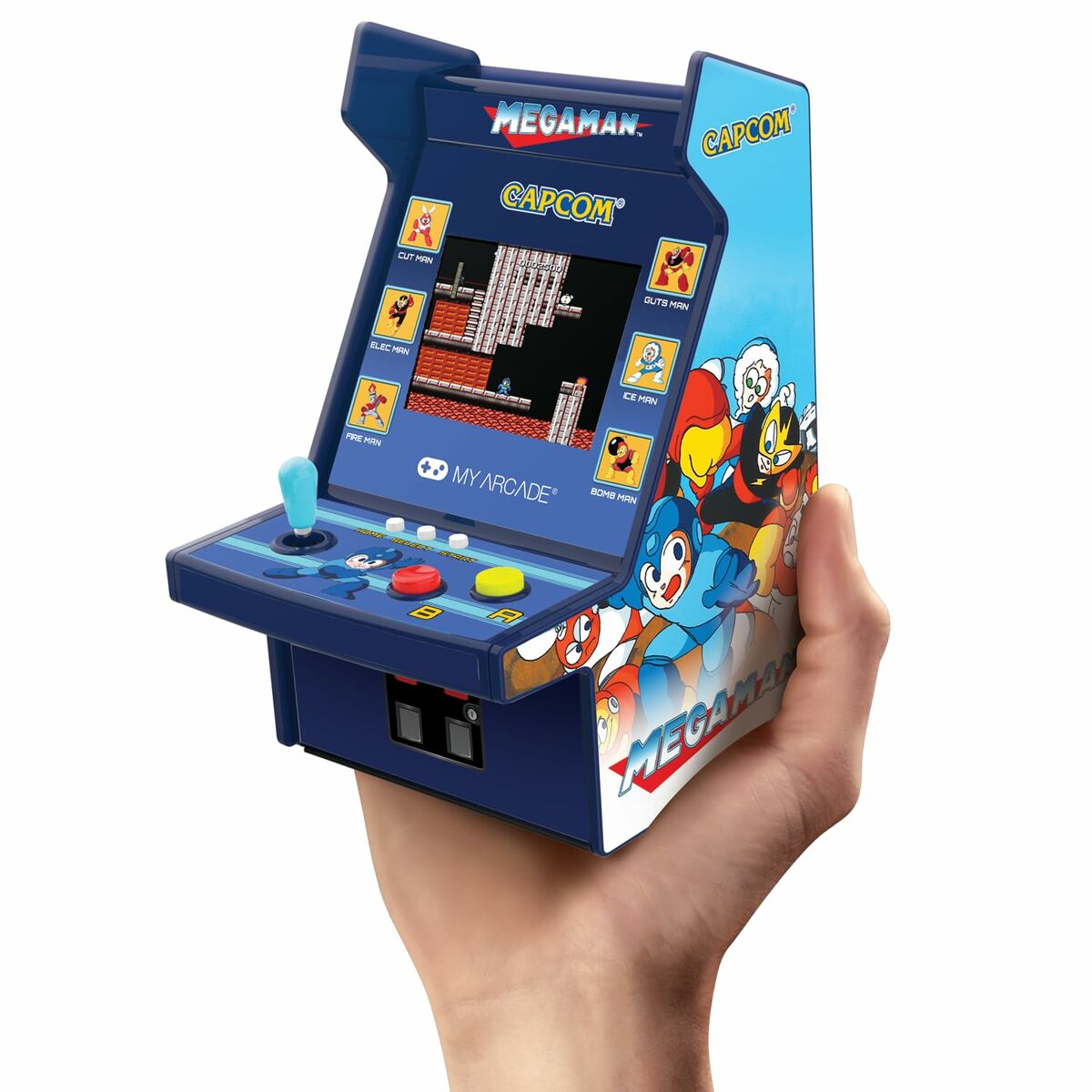 Bärbar spelkonsol My Arcade Micro Player PRO - Megaman Retro Games Blå - 2